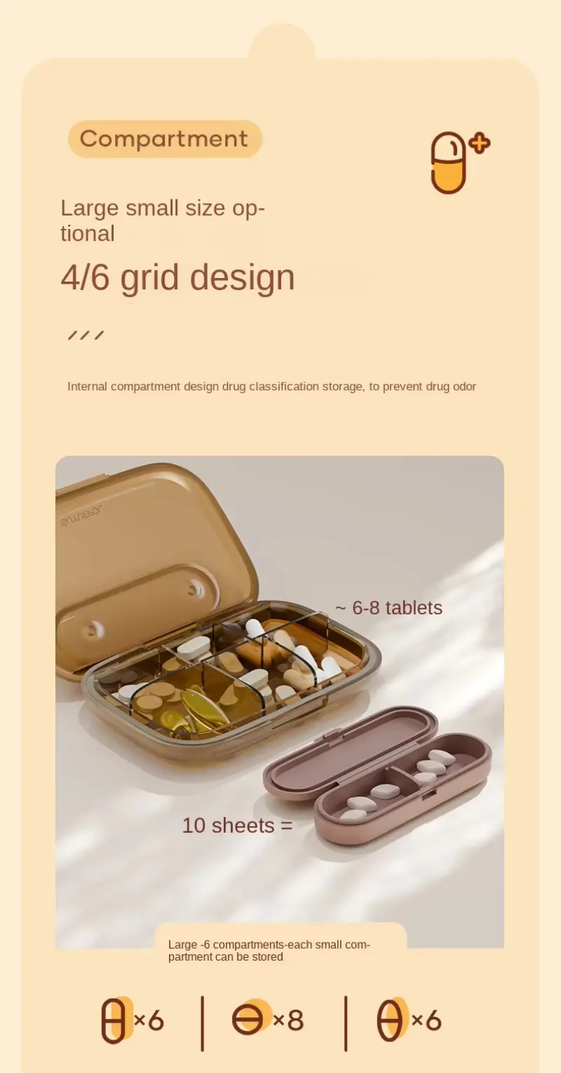 Compact & Stylish Pill Organizer BS1346J S (6)