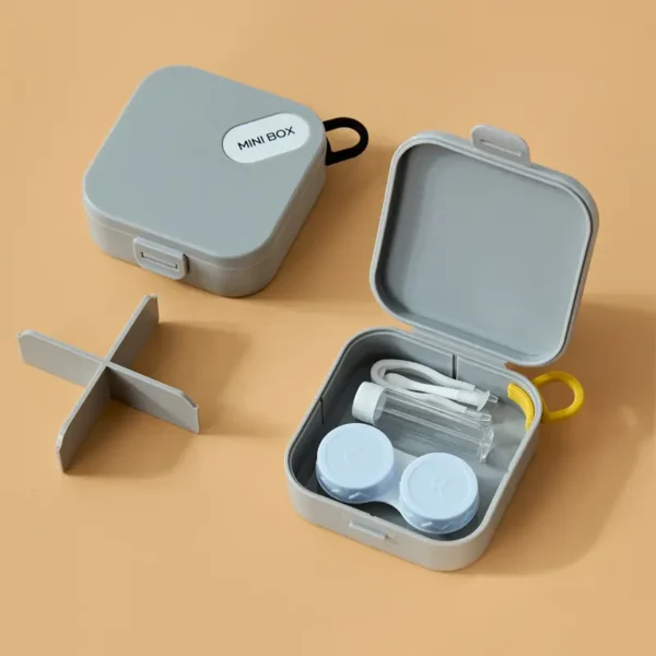 Mini Portable Round Pill Box with Lanyard (4)