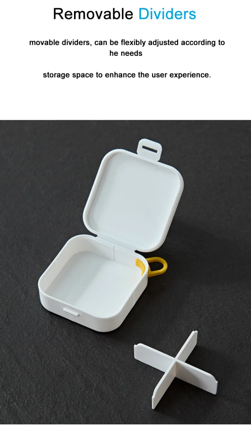 Mini Portable Round Pill Box with Lanyard BS1355J (5)