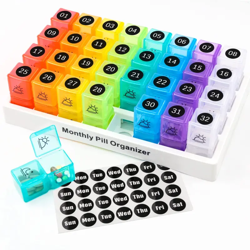 Monthly Pill Organizer AM PM (1)