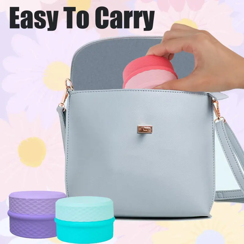 Multi Use Travel Pill Organizer with Cream Container (4)