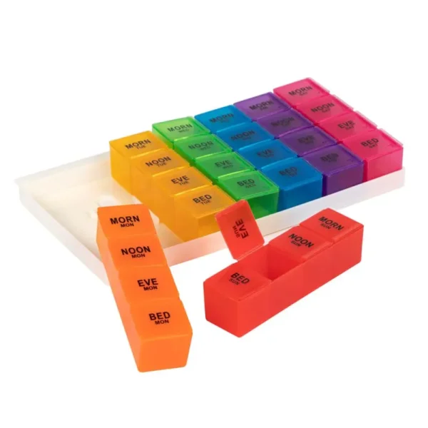 Pill Organizer with PU Leather Travel Case BS0268J (6)