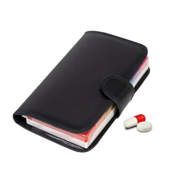 Pill Organizer with PU Leather Travel Case BS0268J (7)