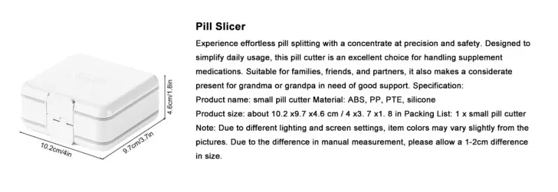 Portable Pill Splitter and Dispenser BS1349J (3)
