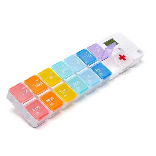 Weekly Pill Cases Organizers with Timer Reminder (4) (2)