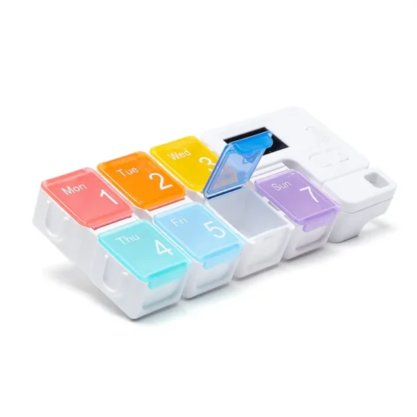 Weekly Pill Cases Organizers with Timer Reminder (4)