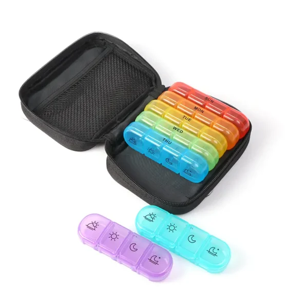 Weekly Pill Organizer with Zipper Case 0106003 (2)