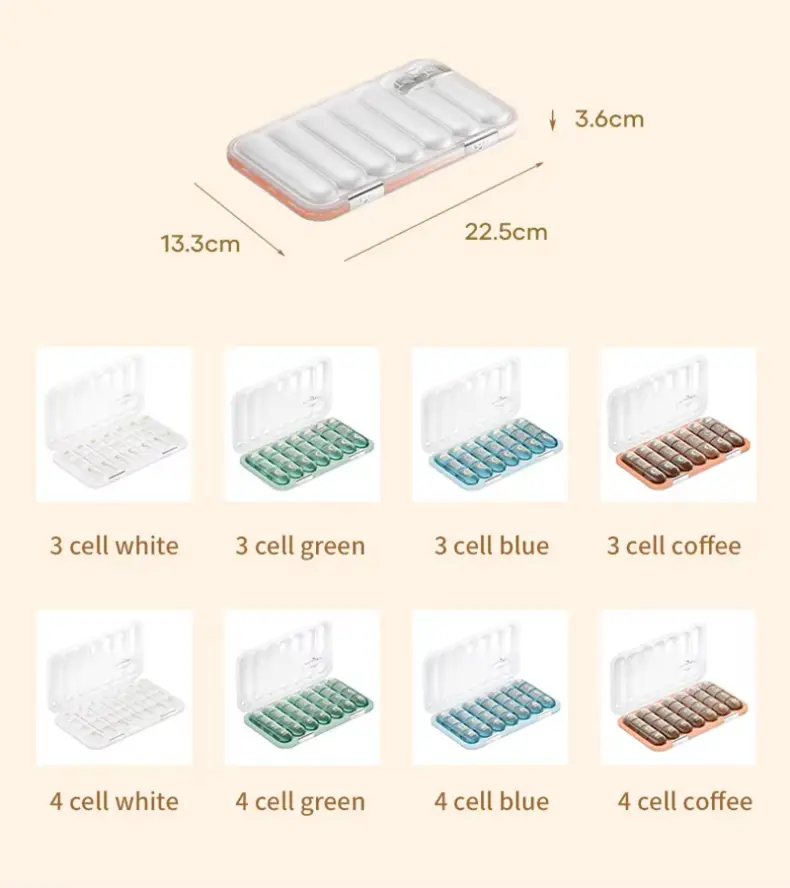 21 28 Compartment Medication Box BS1376J (10)