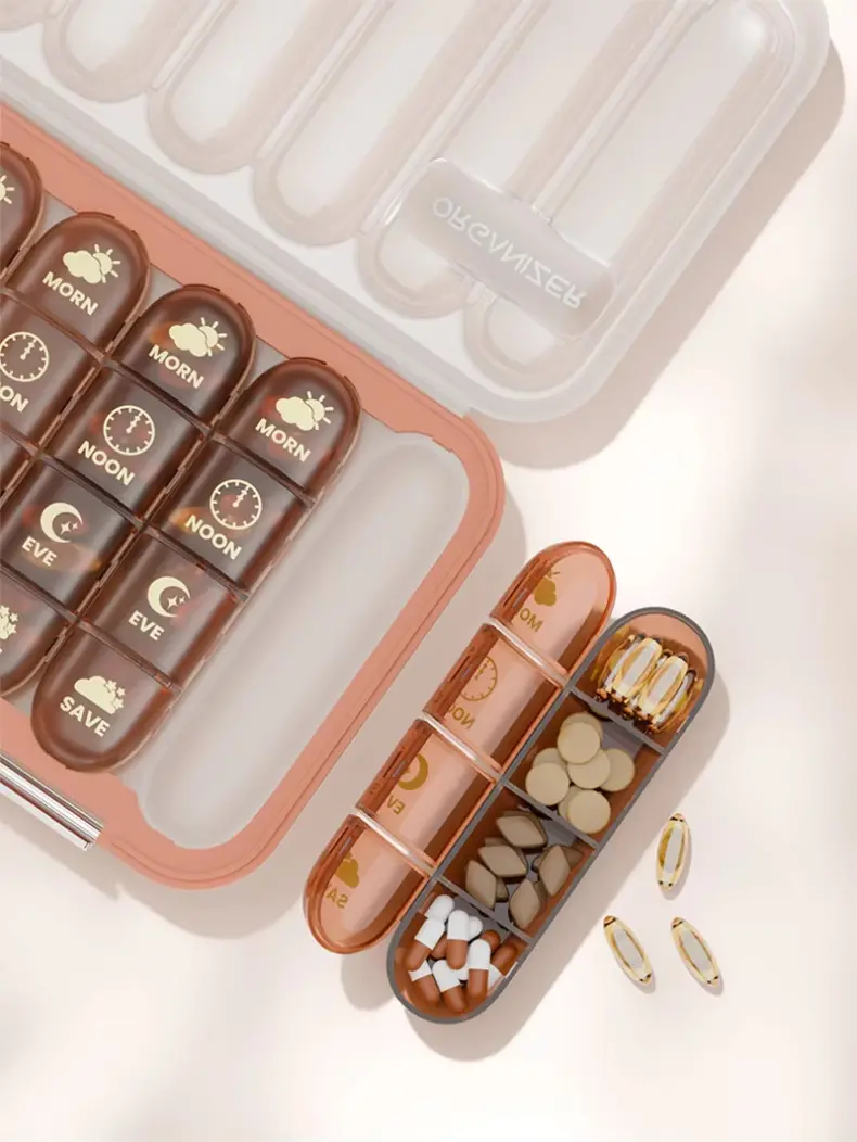 21 28 Compartment Medication Box BS1376J (6)