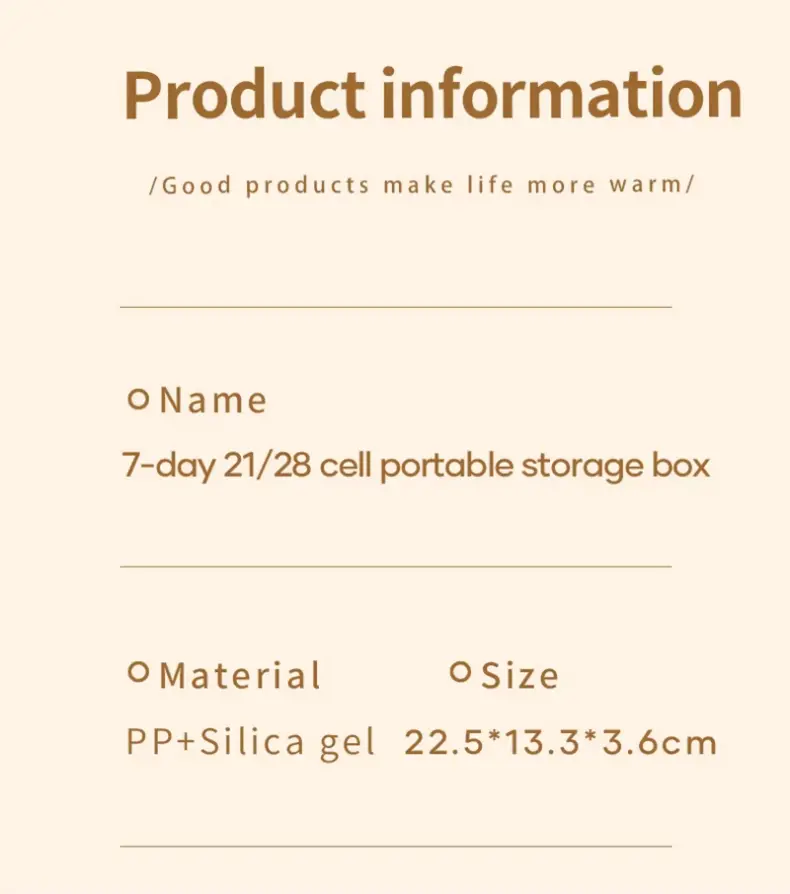 21 28 Compartment Medication Box BS1376J (9)