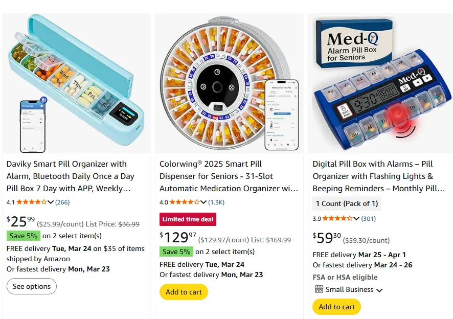 smart pill organizers