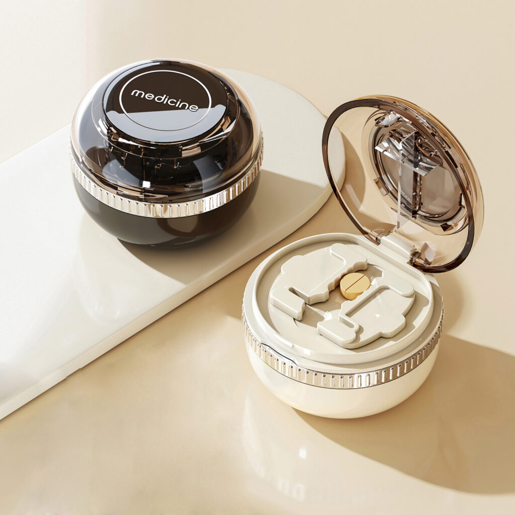 2 in 1 Pill Splitter and Storage Case