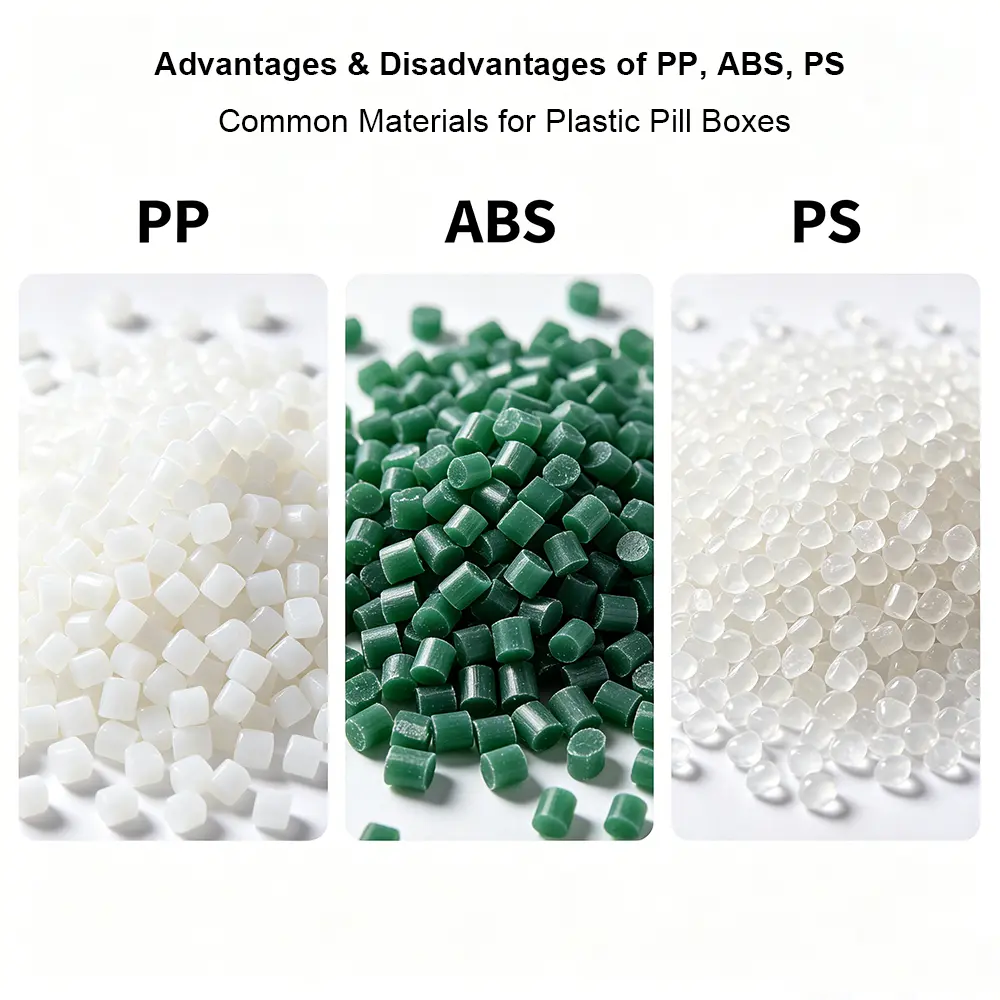 Advantages & Disadvantages of PP, ABS, PS – Common Materials for Plastic Pill Boxes