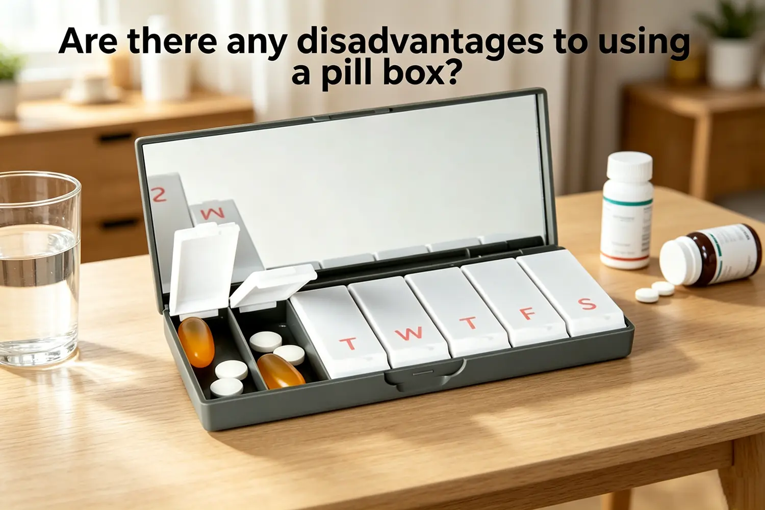 Are there any disadvantages to using a pill box