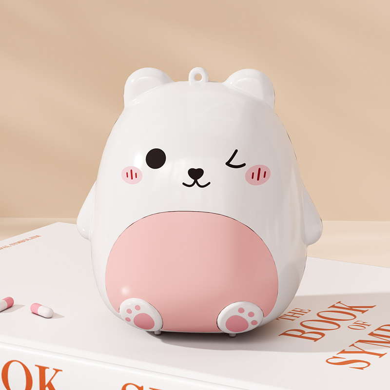 Mini Portable Pill Case (Cute Bear Edition)