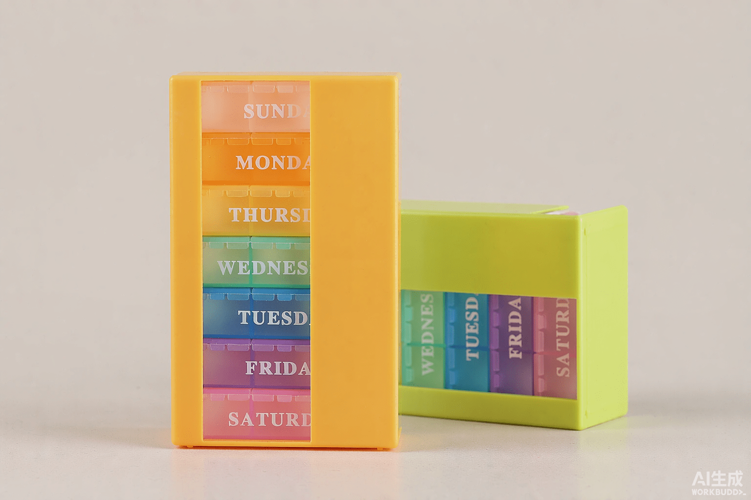 Weekly pill organizer 28-slot retail packaging