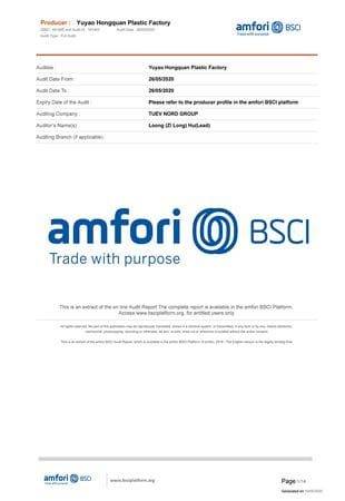 BSCI certificate